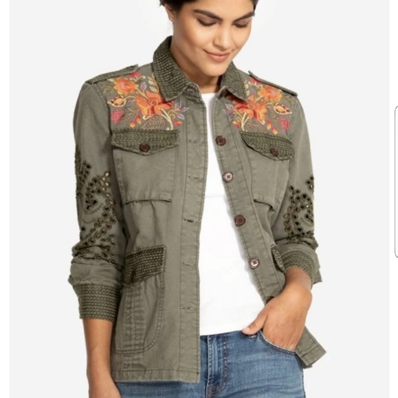 VIOLETTE EYELET MILITARY JACKET🧡🧡 - Picture 3 of 16